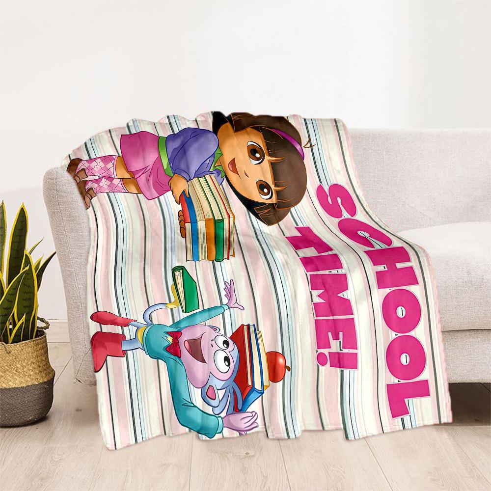 Dora Explorer Blanket Soft & Cozy Great for Couch Picnics Livingroom for All Occasions Stylish Decor Ideal Gift For Birthday Valentine'S Day