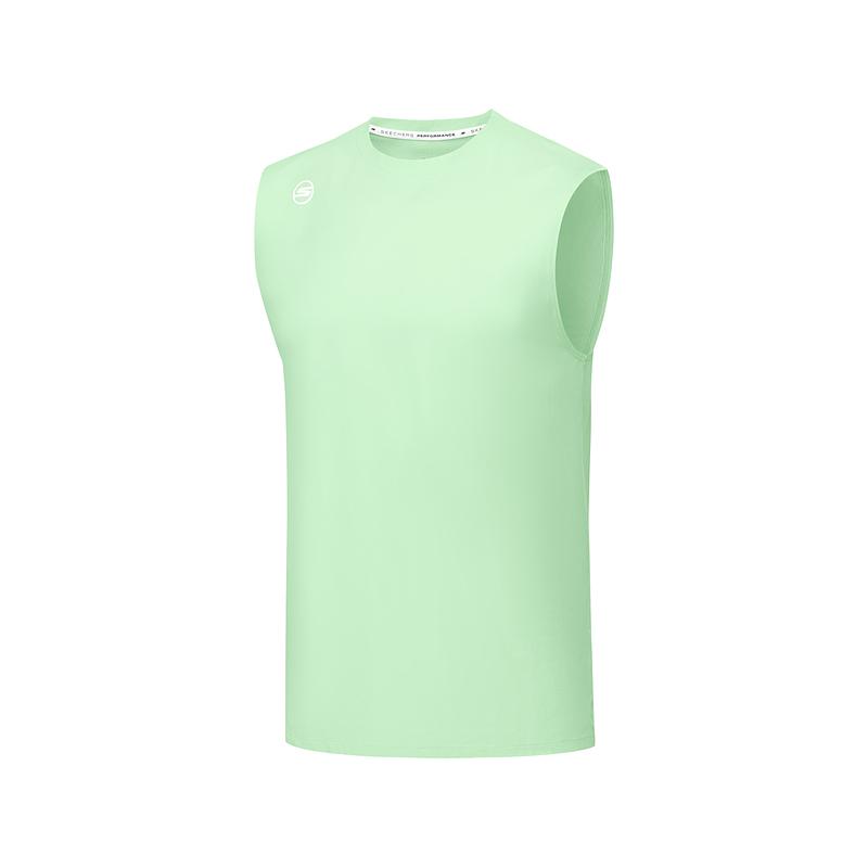 Skechers Fashionable Skin-Friendly Breathable Comfortable Vest Men Tops Light-Green P225M124-013C XL