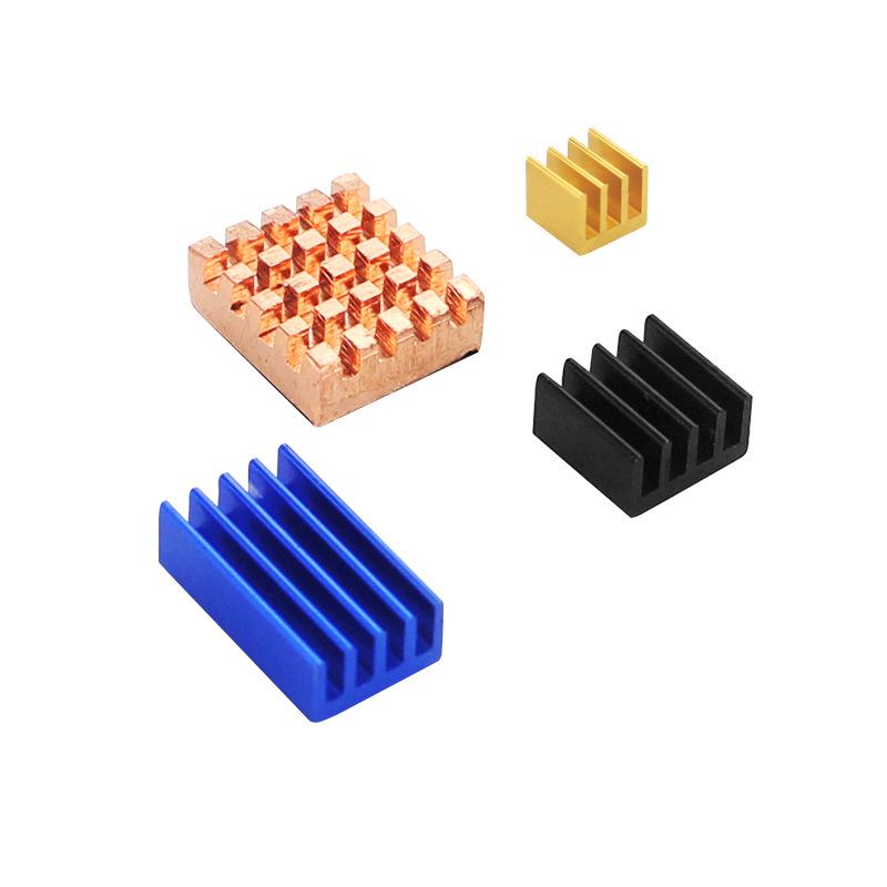 Raspberry Pi 4 Model B Copper Aluminum 4-Piece Adhesive Heatsink Set
