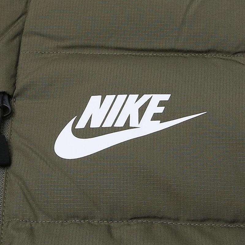 Nike Down Jackets Men's Olive Green Hooded Moderate Other 807394-222
