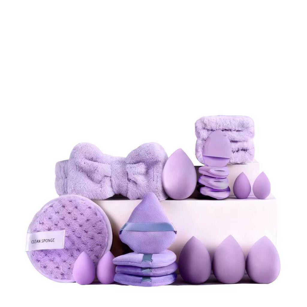 Professional 20-56PCS Makeup Brush Set Portable Storage Bag Soft Beauty Sponge Powder Puff Cosmetic Blending Brush Face Makeup Tools for Travel Daily
