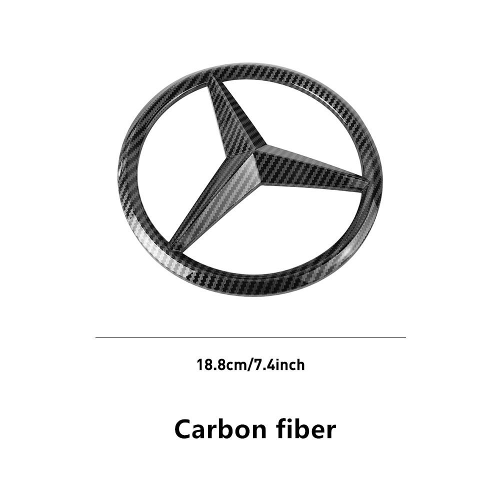D5Car Sticker ABS Front Grille Badge Decal Cover Emblem Personalized Modified Front Grille Logo Moulding Unique For Mercedes Benz
