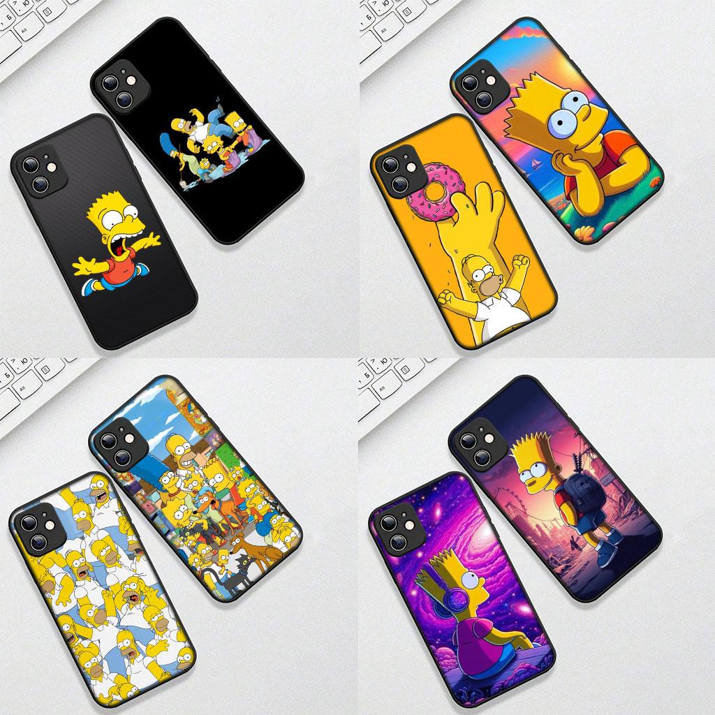 Anime The S-Simpsons Bart Casing Phone Cover for Samsung Galaxy S22 S21 S20 Fe Ultra S9 Plus + A13 A22 M21 M31 M55 M15 Case