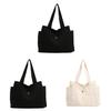 Canvas Tote Bag Large Capacity With Zipper For Commuting And Casual Daily Use
