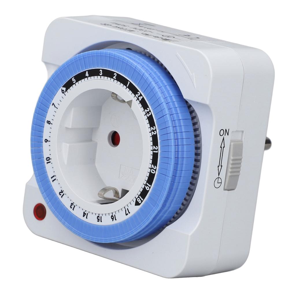 Zeitschaltuhr Steckdose Automatische Zeitsteuerung Lichtausgang 24 Stunden Mechanischer Steckdosen-Controller