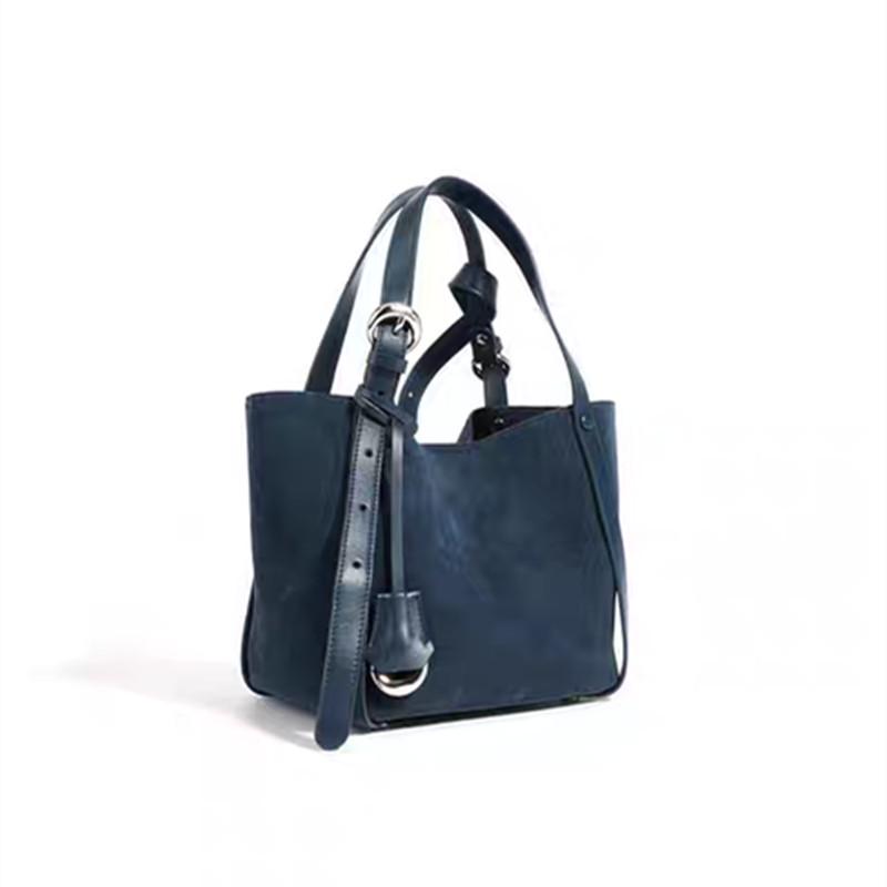 2024 Women's Genuine Leather Large Capacity Commuting Tote Bag
