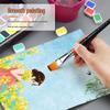 Yi Zhi Bi 948 Nylon Flat Brush for Art: Sketching, Manga, Gouache, Oil, Acrylic, Watercolor