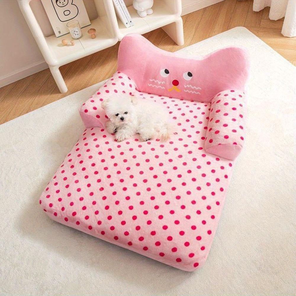 Autumn Winter Warm Dog Bed anti-slip Large Space Removable and Washable Dog Sofa Beds Comfortable Soft Pet Supplies Products