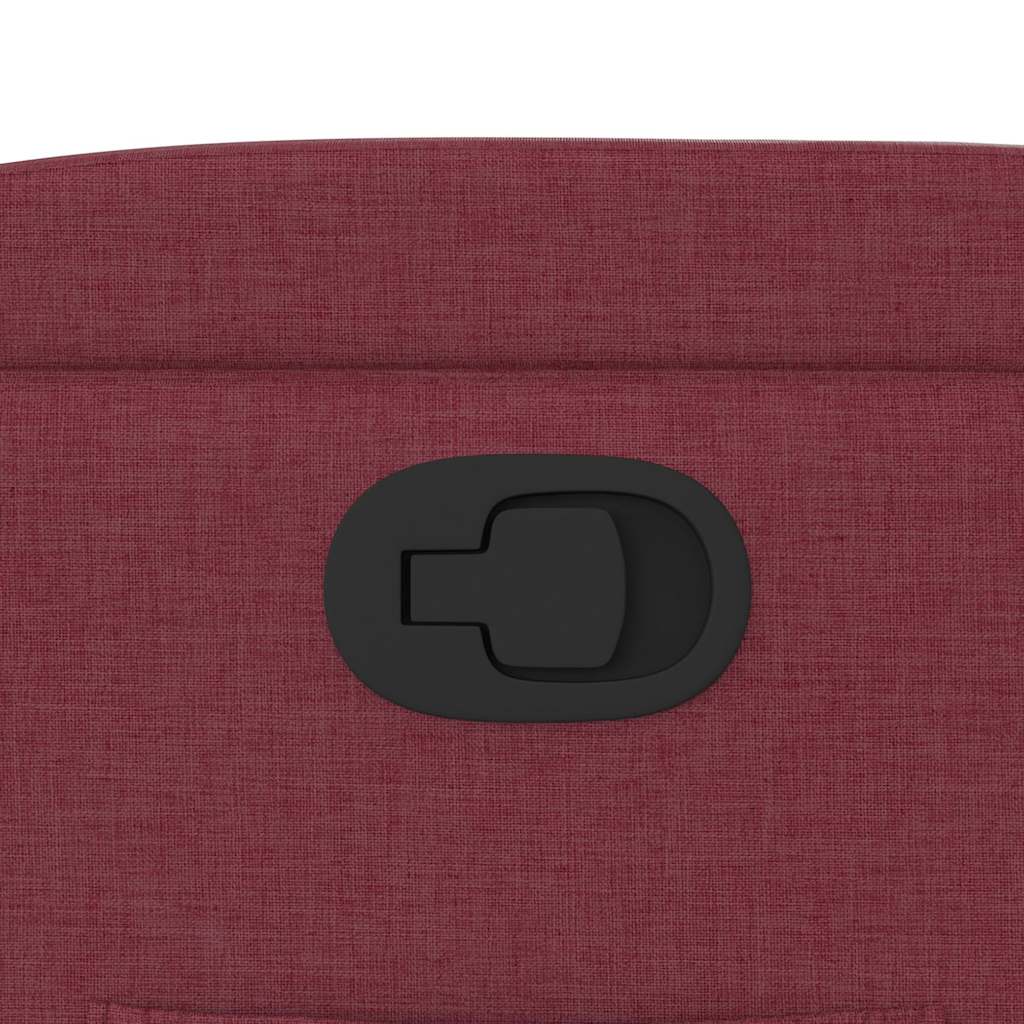 Recliner Chair with Lift Assist Burgundy Fabric