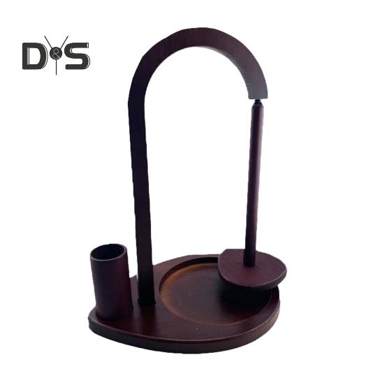 

Деревянный держатель пряжи, вращающийся диспенсер для клубков пряжи, подставка для вязания крючком, органайзер для пряжи, прялка для любителей вязания, бабушек и мам B