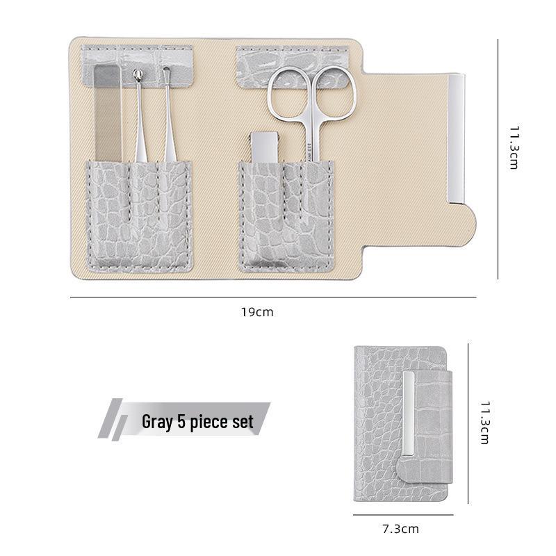 5-Piece Nail Clipper & Pedi-Medi Set with Foot File - In Stock серый