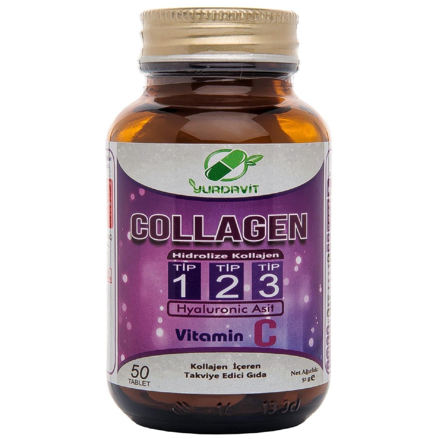 

Hydrolyzed Collagen Type 1-2-3 Collagen Type Hyaluronic Acid Вітамін С 50 таблеток