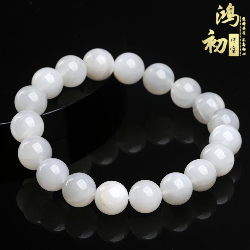 

Hongchu Crystal Natural7A Premium White Moonlight Loose Beads Moonstone semi-finished product DIY Ornament Accessories 4mm（Each one90Approxima
