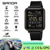 Sanda Lichtgevend Vierkant Multifunctioneel Waterdicht Horloge voor Jongeren - Modieus, Unisex, Ideaal voor Studenten