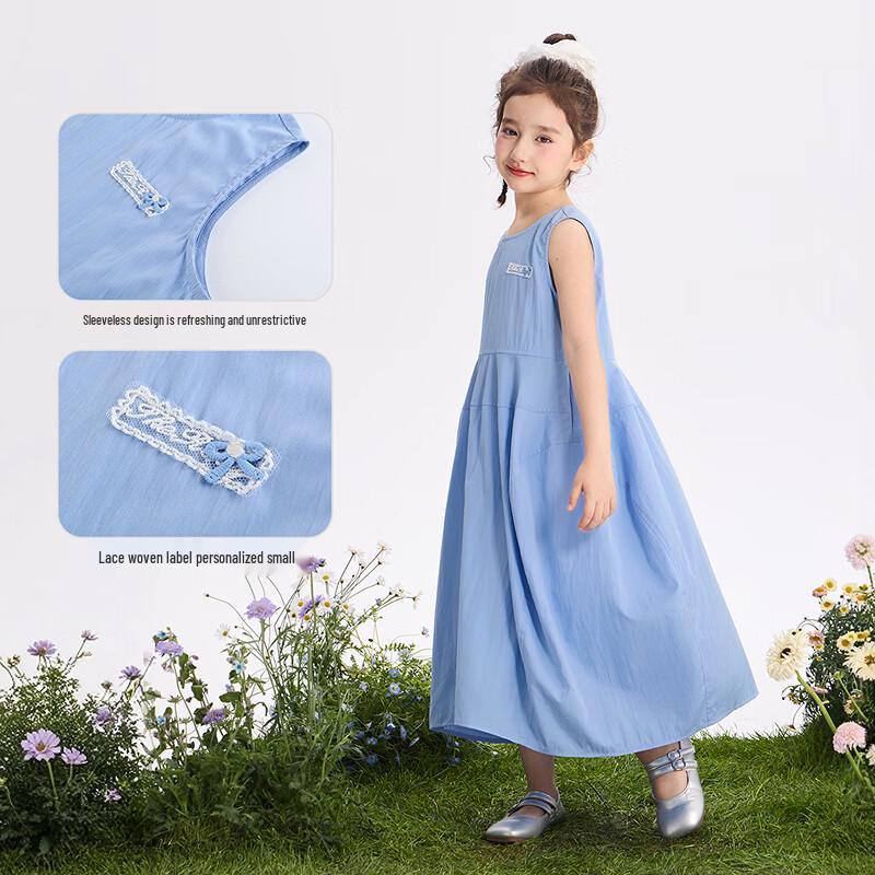 Xiaoyinman Girls' Sleeveless Casual Dress
