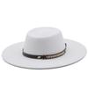 Popular European and American Retro Fashion Big Brim Imitation Cashmere Felt Hat, Classic Concave and Convex Top Gift for Men and Women