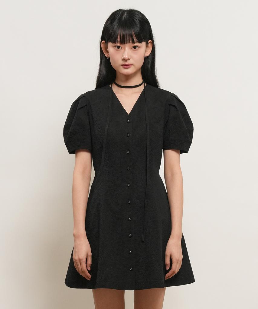 GENERALIDEA Voluminous Mini Dress [Black] / Gf2Lop511