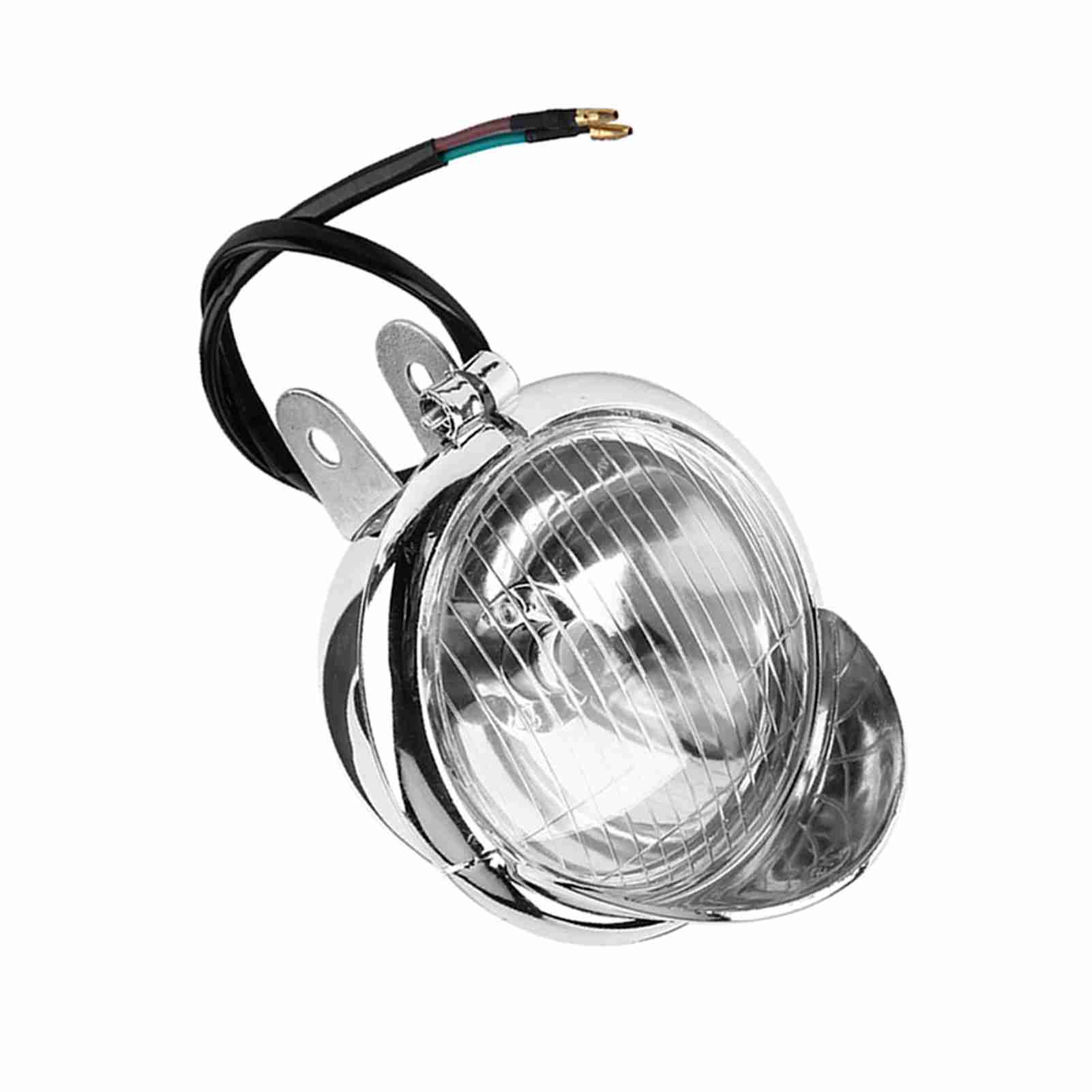 Motorcycle Universal DC 12V Retro Fog Lights Headlight Lamp белый