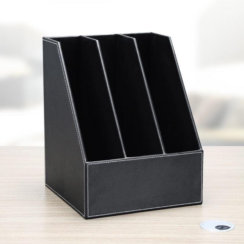 

1pcs Fashionable three row desktop file frame, stand, folder, data storage frame, office supplies
