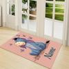 Custom Name Eeyore's Butterfly Adventure Carpet Rug Customizable Soft Washable Anti-Slip Home Living Room Sofa Mats Personalized Rug. 0909426