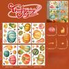 Double Sided, Pumpkin Window Stickers, Thanksgiving, Scene Decoration, Showcase, Glass Stickers, Electrostatic Traceless Window Stickers