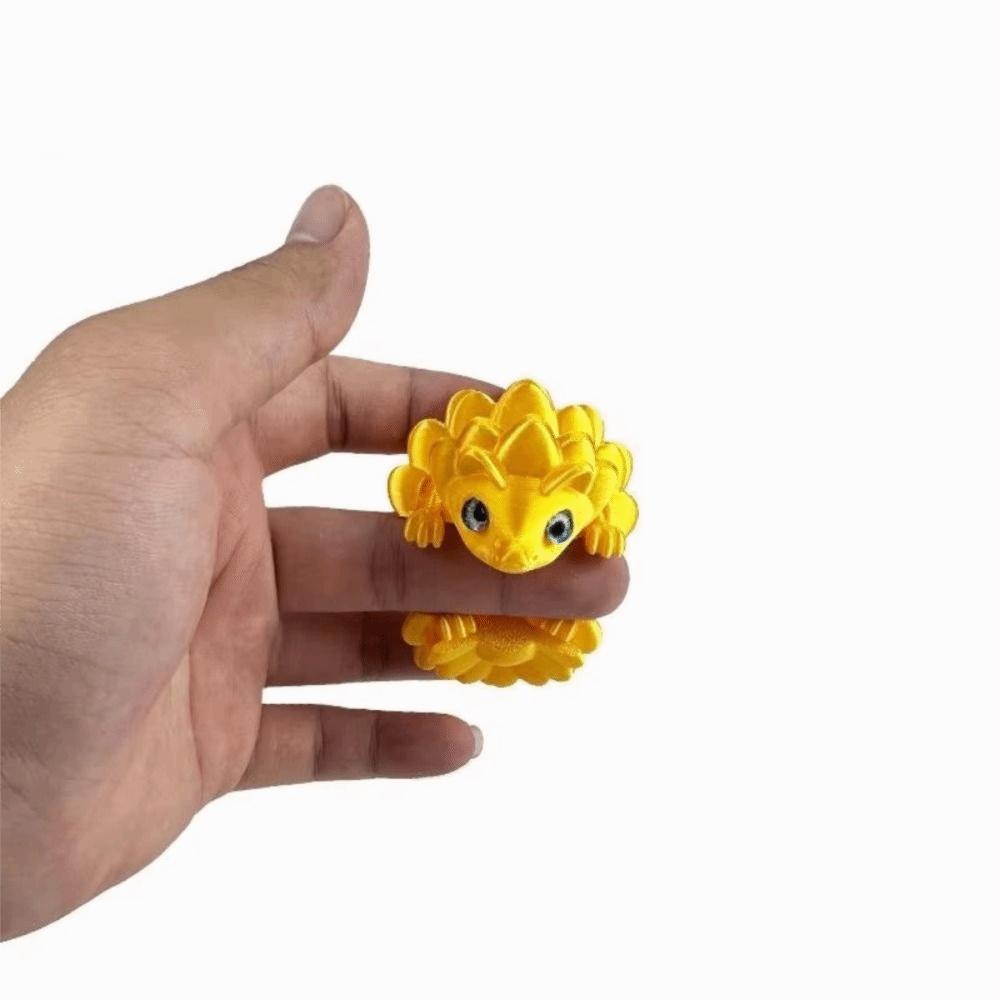2Pcs 3D Printed 3D Printed Hedgehog Figurine Pinecone Colorful Animal Ornament  Desk Decor