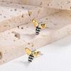 New Fashion Beautiful Colorful Bee 925 Sterling Silver Female Sweet Personality Exquisite Temperament Stud Earrings  TYB215