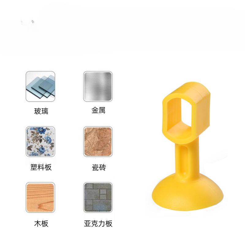 2 pezzi Nessuna collisione di pugni in silicone Porta Aspirazione Bagno Porta Tocca Gomma Fermaporta Maniglia Porta Bagno Multifunzionale Ponte Rotto Finestra Aspirazione