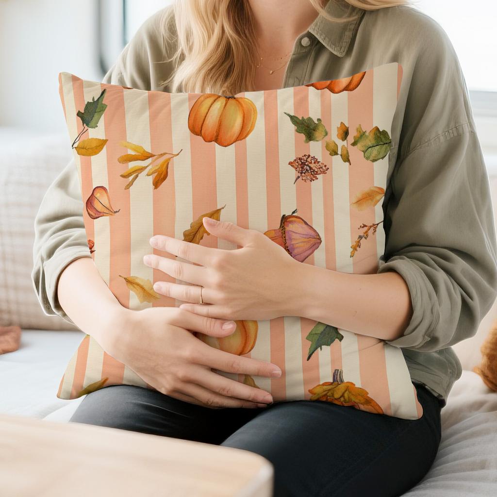 Cat Pumpkin Maple Leaf Cushions Pillowcase Polyester Cushion Cover Throw Pillow Sofa Decoration Pillowcover Home Decor