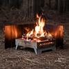 CAMPINGMOON Portable Gas Stove Windshield BKYD-10 Outdoor Tabletop Wind Guard The Wind-Blocking Accessory for Picnic Stoves