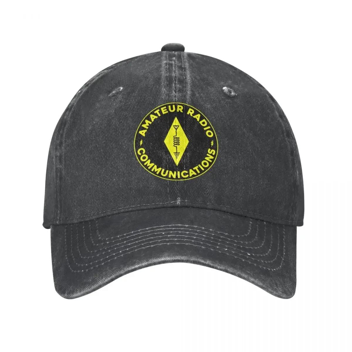 

Amateur Radio Communications Operaotr Accessories Men Women Baseball Cap Distressed Cotton Caps Hat Vintage Adjustable