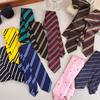 College Style Striped Ties Girls Uniform Shirt Neck Tie Multi-function Long Waistband Belt Neckties School Boys Ties Accessories