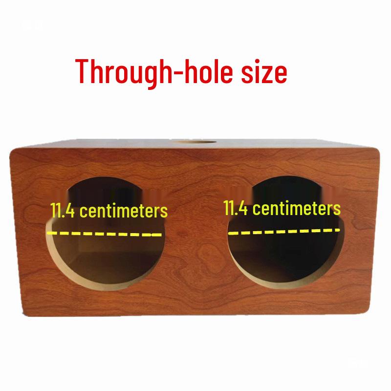 Dual 5-inch Wooden Car Audio Speaker Cabinet Subwoofer Box