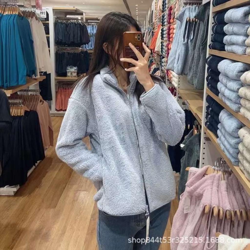 Womens Fleece Zip Up Jacket Light Fall Jackets Winter Plus Size Jackets