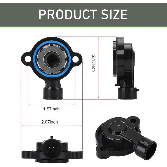 Pack-2 Car Idle Speed Control Valve Sensor + Throttle Position Sensor Kit, Standard Replacement 17113625 17113598, Compatible with GM Buick Cadillac