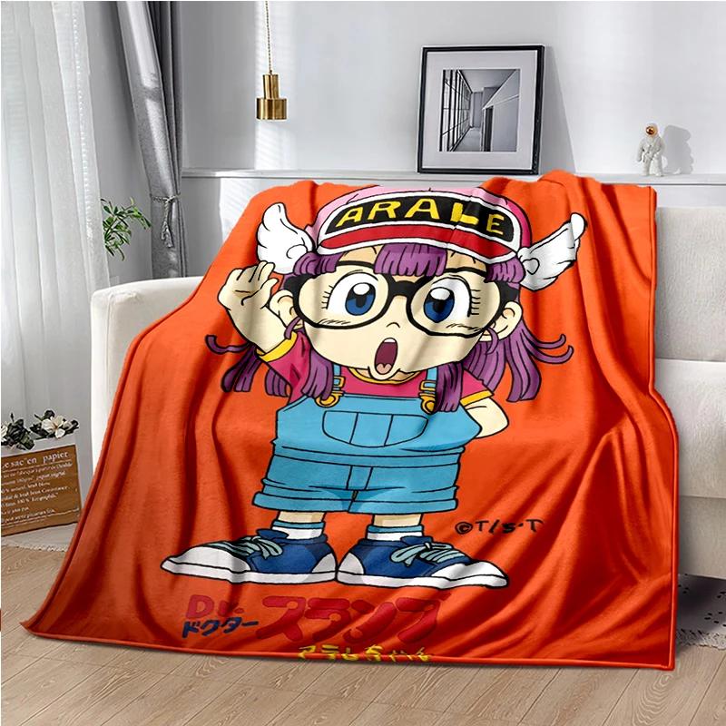 DR-Slump-Arale Cartoon Throws Blanket Kids Super Soft Cute Blankt for Travel Couch Sofa Picnic Bed Flannel Blanket Birthday Gift