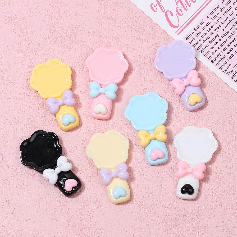 Handmade Cartoon Flower Spoon Candy Toy DIY Cream Resin Accessories for Jewelry Making
