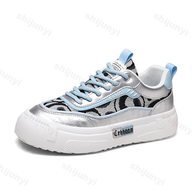 

Модные Новые 2025 Весенние Мужские Дышащие Холщовые Модные Кроссовки на Толстой Подошве, Увеличивающие Рост, Беговые, Повседневные, На Шнуровке 39 синий