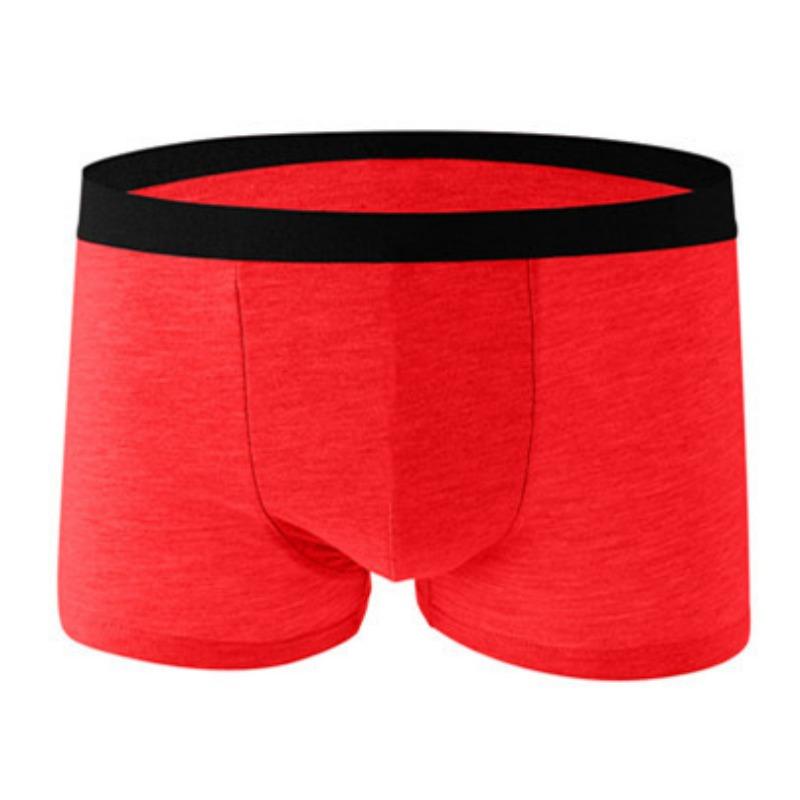Ανδρικά εσώρουχα Boxer Καλοκαιρινά Σέξι Χοντρός Άντρας Μεγάλο Μέγεθος Ηλεκτρονικό Εμπόριο Μονόχρωμα Μποξεράκια Γάλακτος Μεταξωτό Παντελόνι Αγοριών