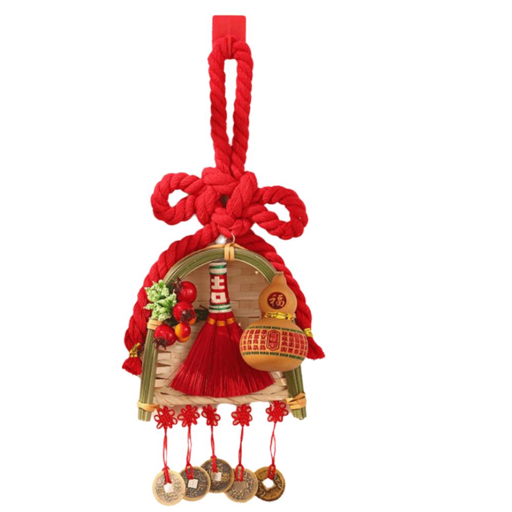 Decorative Gourd New Year Decorations Broom Decorations Door Decorative Festive Arrangements Dustpan Door Hanging