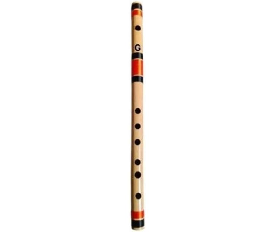 TreegoArt Flute Musical Instrument For Beginners And Professional G Sharp 7 Hole Bamboo Flute - 17 Inches (Approx) бежевый