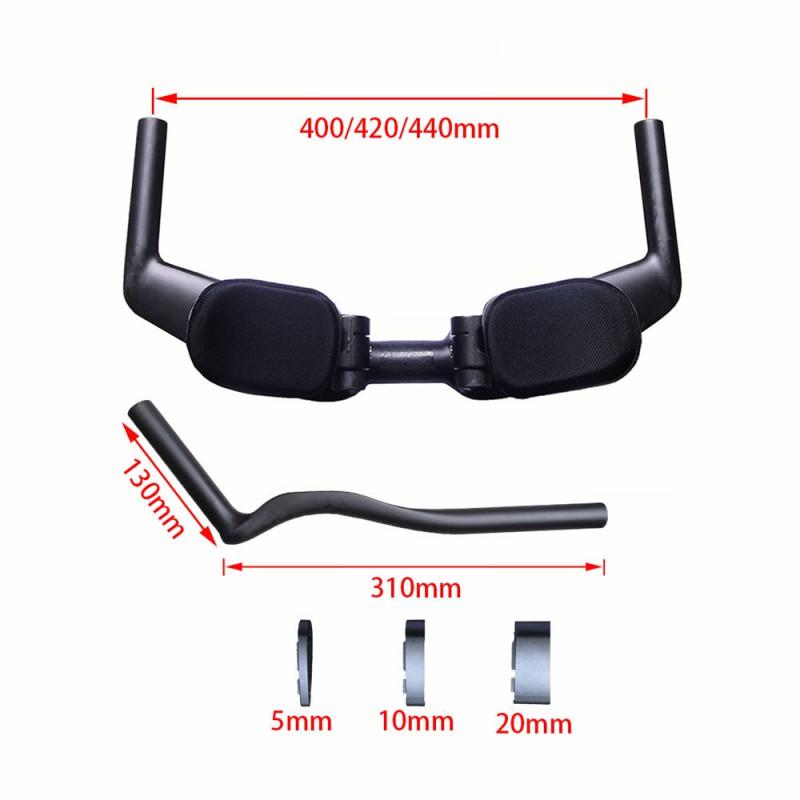Carbon Fiber Road Bike Handlebars TT Rest Bar Long Distance Cycling Training