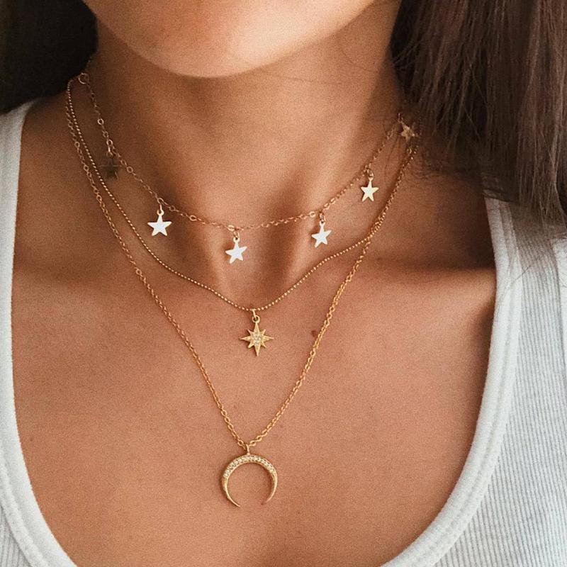 

2024 Simple Pearl Beads Chain Choker Necklace Bohemian Statement Clavicle Necklace for Women Collar Pearl Jewelry