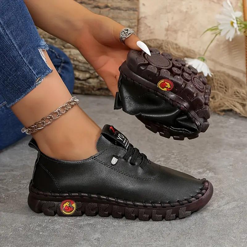 Pantofi de damă, ocazional, de culoare uni, pantofi de mers cu talpă moale, ușoare. Încălțăminte de zi cu zi confortabilă