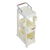 Rolling Utility Cart with Wheels Multi Functional Storage Trolley for Office Living Room Kitchen