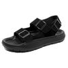 Summer Fashion Buckle Men Sandals Thick Sole Solid Color Slippers Soft Bottom Anti Slip Lightweight Shoes Chaussures Homme Ete