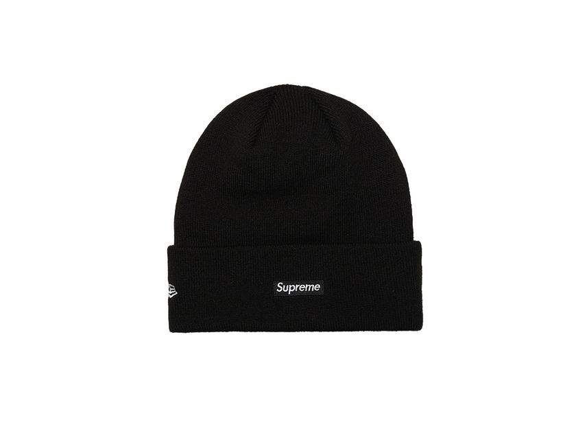 Supreme New Era Script Beanie Black