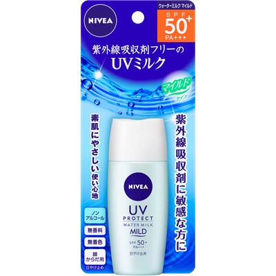 NIVEA SUN Protect Water Milk Mild SPF50+ 30mL Αντηλιακό Ανακινήστε καλά και εφαρμόστε μια μικρή ποσότητα ομοιόμορφα στο δέρμα. Μικρότερες ποσότητες μπορεί να οδηγήσουν σε λιγότερα