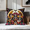 retro Sugar Skull Mexico Da de Muertos soft pillowcase Sofa Living Room Home Decor Protective Covers party hogar pillow cover