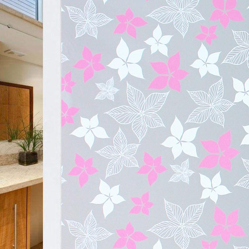 Window Privacy Film Glass WindowFilm Removable Vinyl Door Window CoveringsUV Blocking Sticker for Home Deco